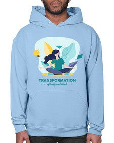 Transformation of Body and Mind 587# - yoga- Hoodie