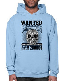 Wanted 1204# - skull and bones- Hoodie