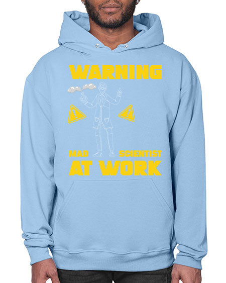 WarningMadScientistAtWorkScientistSkinite Scientist Skinite 13# - general science- Hoodie