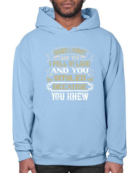 When I first saw you I fell in love and you smiled because you knew Style 12# - pig- Hoodie