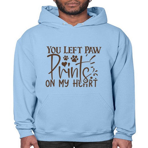 You Left Paw Prints On My Heart Style 53# - dogs- Hoodie
