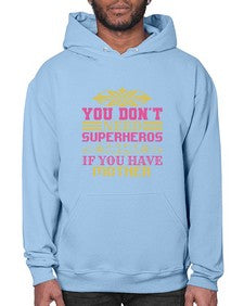 You dont need 270# - cartoon super hero- Hoodie