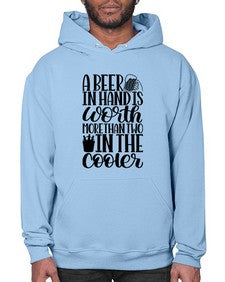 a beer in hand is worth 516# - beer- Hoodie