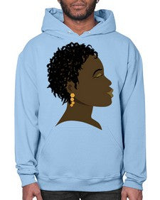 african girl 91# - black girls or women- Hoodie
