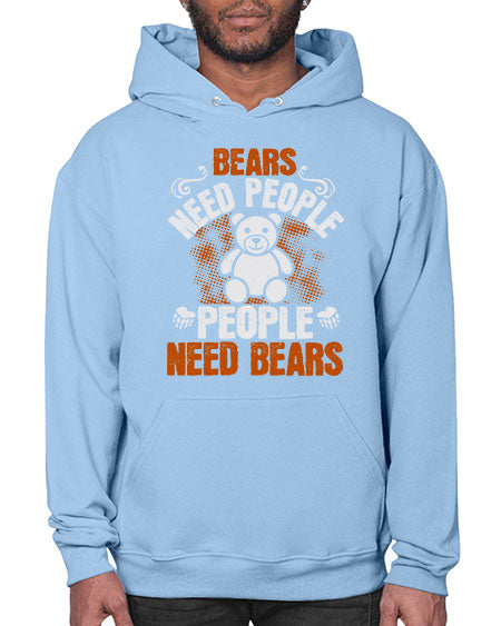 bears need people people need bears 59# - bears - animals- Hoodie