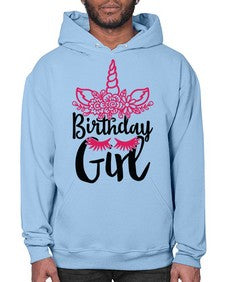 birthday girl 60# - unicorn- Hoodie