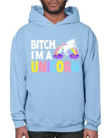 bitch im a unicorn 61# - unicorn- Hoodie