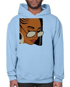 black afro 39# - black girls or women- Hoodie