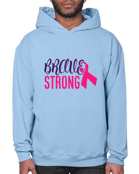 brave strong Style 15# - breast cancer- Hoodie