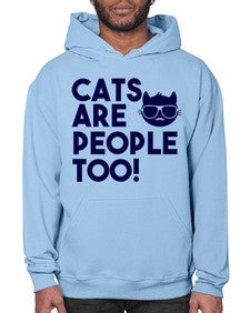 cats are people too - cats- Hoodie
