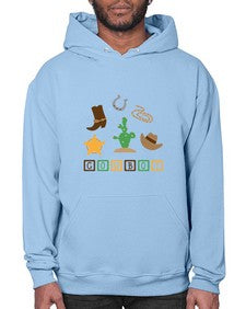 cowboy 343# - western- Hoodie