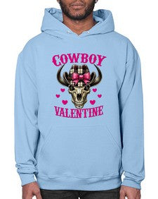 cowboy valentine western valentine 349# - western- Hoodie