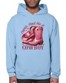 cupid find me a cowboy western 359# - western- Hoodie
