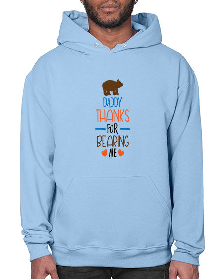 daddy thanks for bearing me 85# - bears - animals- Hoodie