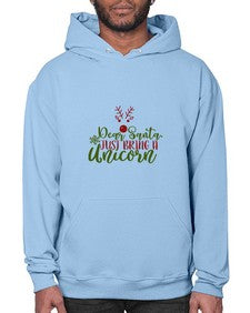 dear santajust bring a unicorn 93# - unicorn- Hoodie