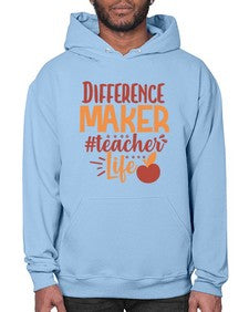 difference maker teacher life 710# - teacher- Hoodie