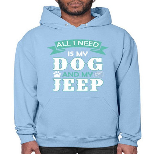 dog and jeep 74# - dogs- Hoodie