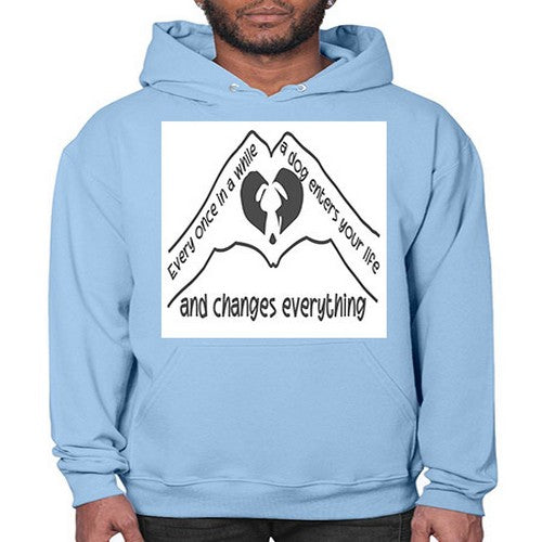 dog changes everything 75# - dogs- Hoodie
