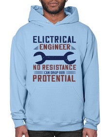 electrical engineer no resistance can drop our protential Style 747# - engineer- Hoodie