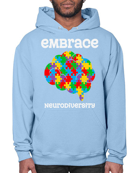 embrace neurodiversity autism awareness 87# - autism- Hoodie