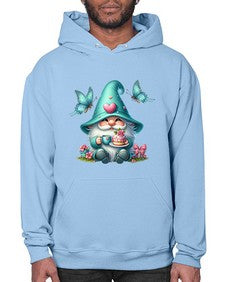 gnome with butterfly 14# - gnome- Hoodie