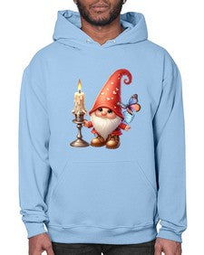 gnome with butterfly 16# - gnome- Hoodie