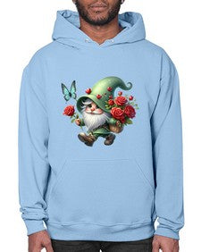 gnome with butterfly 24# - gnome- Hoodie