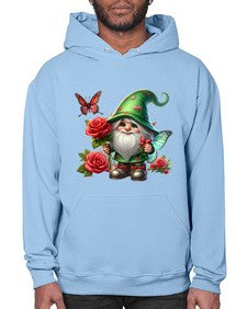 gnome with butterfly 26# - gnome- Hoodie
