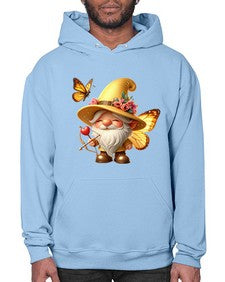 gnome with butterfly 27# - gnome- Hoodie