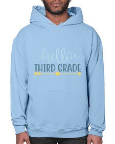 hello third grade 339# - third grade- Hoodie