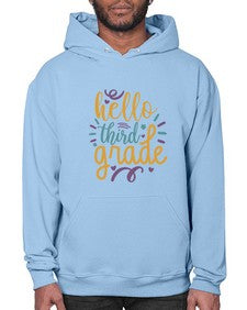 hello third grade 340# - third grade- Hoodie