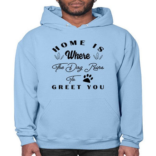 home is where the dog 153# - dogs- Hoodie