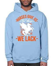 horses give us the wings we lack Style 4# - horse- Hoodie
