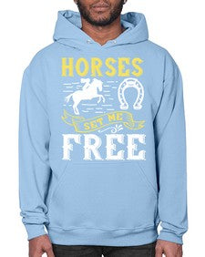 horses set me free Style 39# - horse- Hoodie