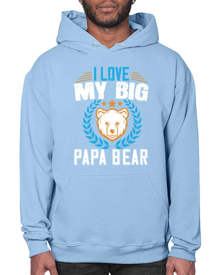 i love my big papa bear 141# - bears - animals- Hoodie