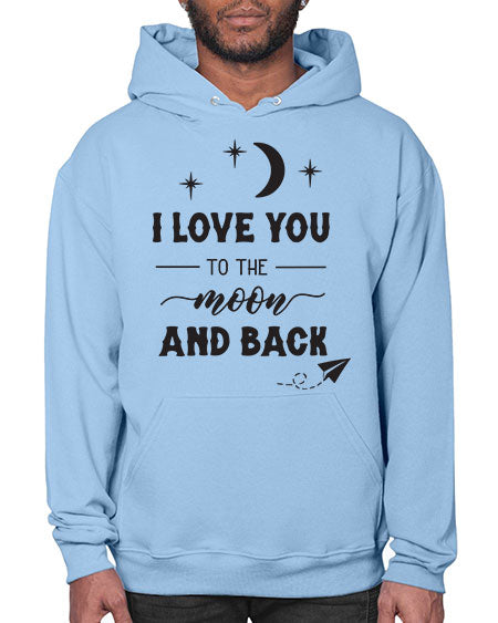 i love you to the moon and back 5# - moon- Hoodie