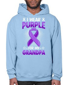i wear purple for grandpa 172# - alzheimers- Hoodie