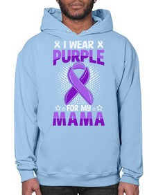 i wear purple for mama 173# - alzheimers- Hoodie