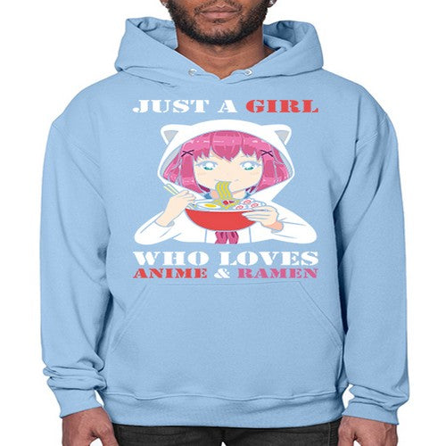 just a girl who loves anime and ramen258# - anime- Hoodie