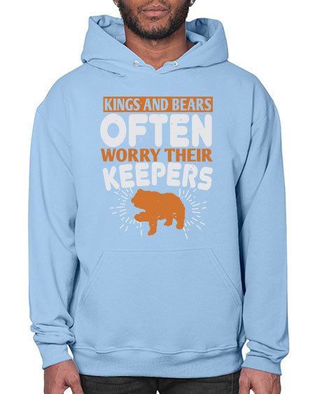 kings and bears often worry their keepers 165# - bears - animals- Hoodie