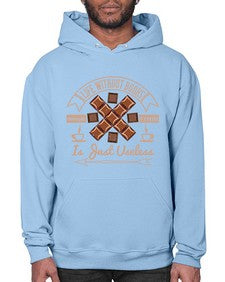 life without books chocolate coffee is just useless 318# - chocolate- Hoodie