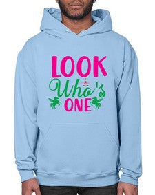 look whos one 263# - unicorn- Hoodie