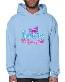 love is truly magical 271# - unicorn- Hoodie