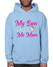 my boss calls me mom 313# - unicorn- Hoodie