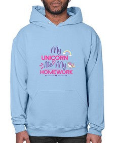 my unicorn ate my homework 322# - unicorn- Hoodie