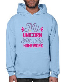 my unicorn ate my homework 324# - unicorn- Hoodie
