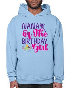 nana of the birthday girl 328# - unicorn- Hoodie