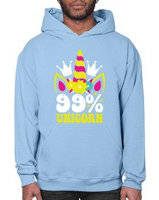 ninety nine percent unicorn 362# - unicorn- Hoodie