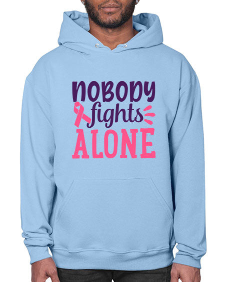 nobody fights alone Style 6# - breast cancer- Hoodie