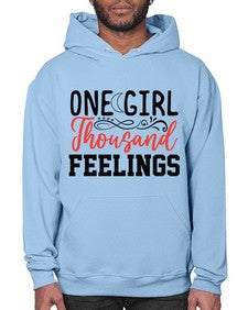 one girl thousand feelings 337# - unicorn- Hoodie